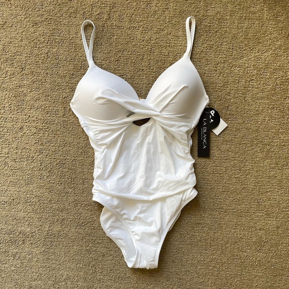 La Blanca White Swimsuit - Size 6